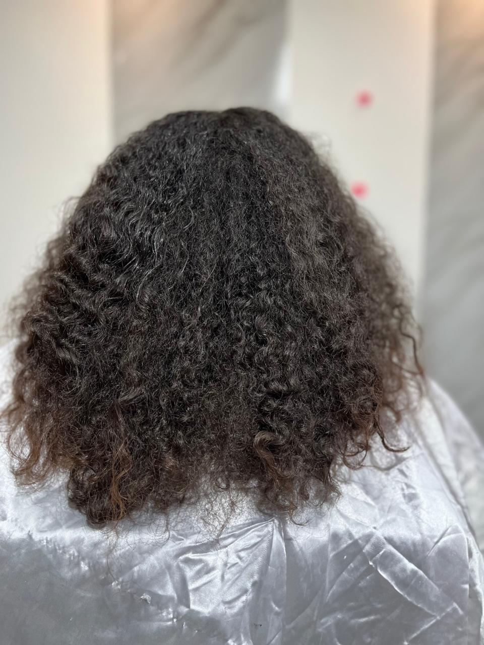 Antes do alisamento - cliente Espaço Ane Pelotas